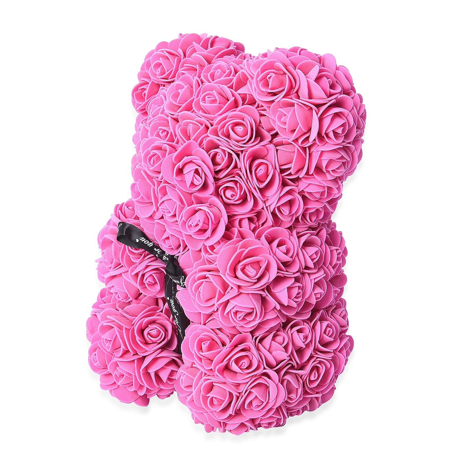 MP Lovely Rose Flower Bear with Bow Tie - Pink