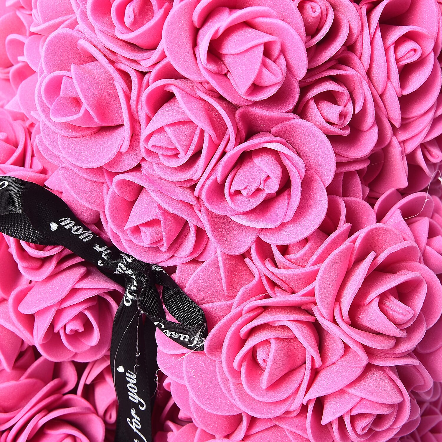 MP Lovely Rose Flower Bear with Bow Tie - Pink