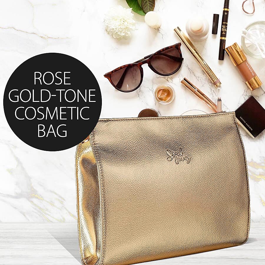 Soul Beauty: Rose Gold Cosmetic Bag