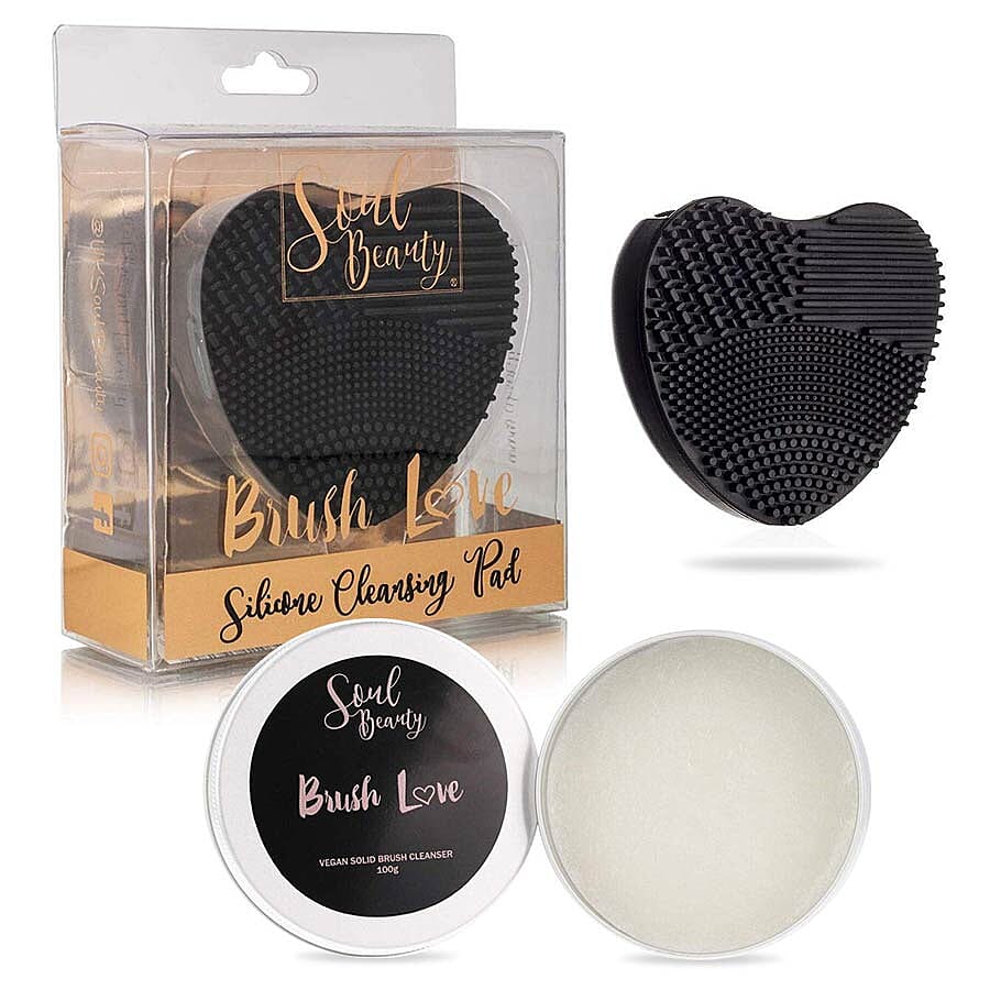 Soul Beauty: Vegan Brush Cleaner & Silicone Heart