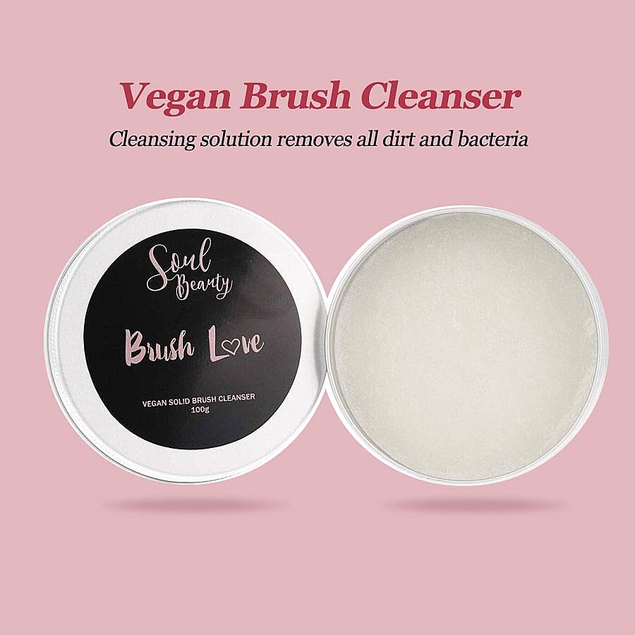 Soul Beauty: Vegan Brush Cleaner & Silicone Heart