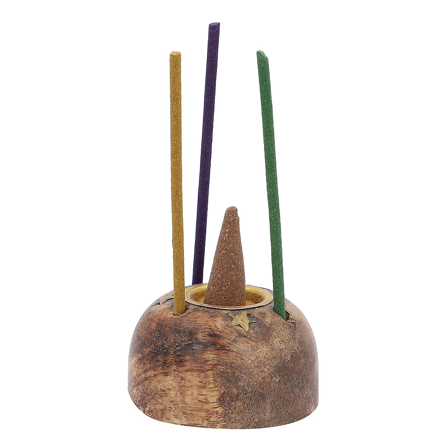 Wooden Incense Gift Set with (120) Incense Sticks, Incense Cones and Wooden Holder  - Sahara Dusk  Fragrance