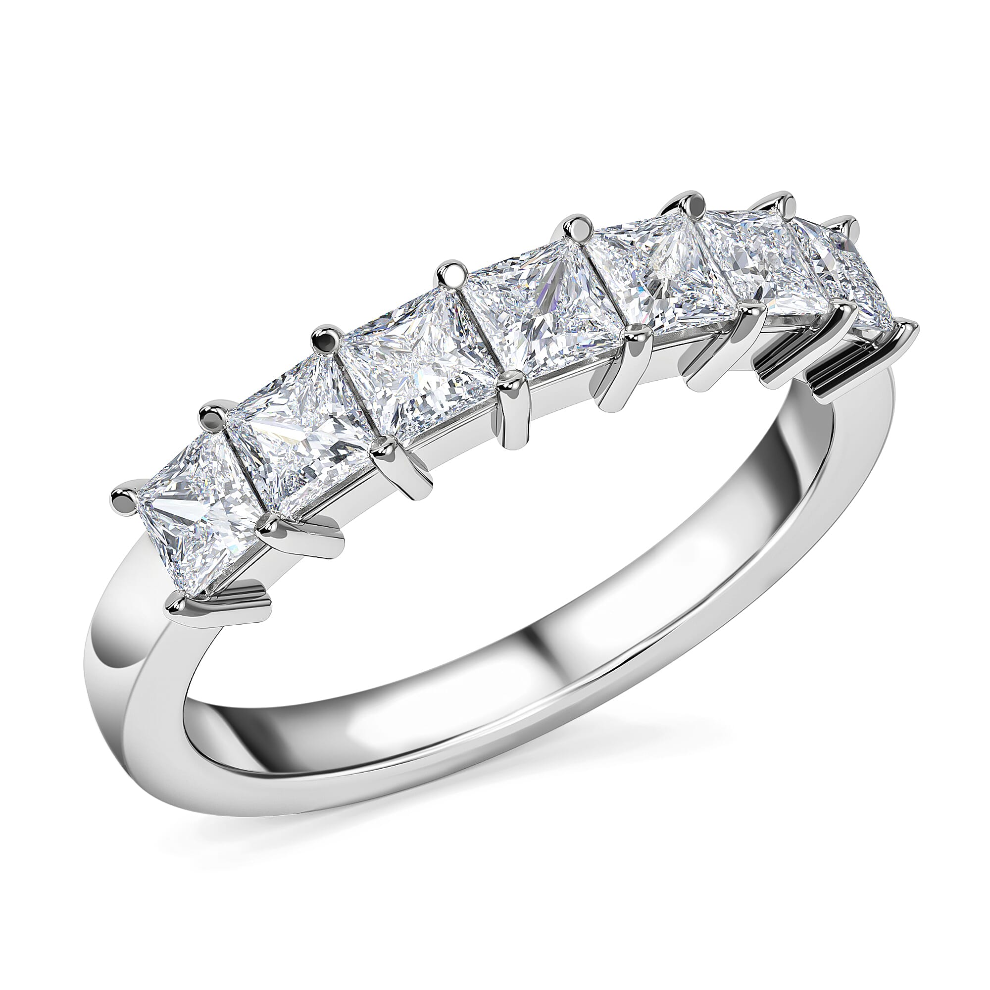 RHAPSODY 950 Platinum IGI Certified Natural Diamond (VS-E-F) Ring 1.02 Ct.