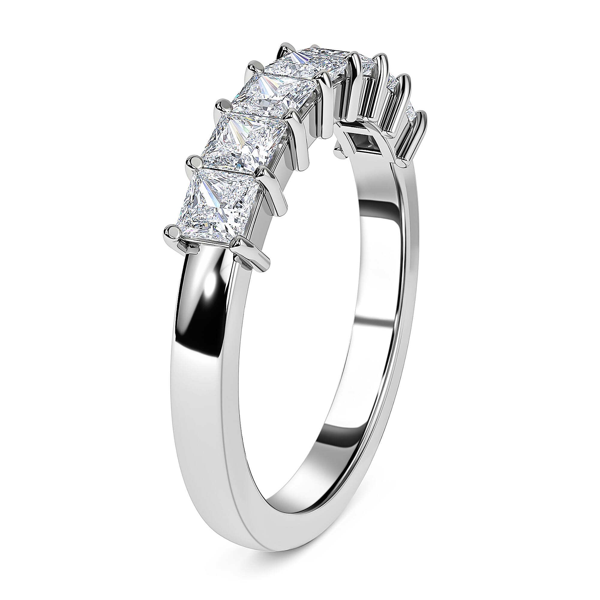 RHAPSODY 950 Platinum IGI Certified Natural Diamond (VS-E-F) Ring 1.02 Ct.