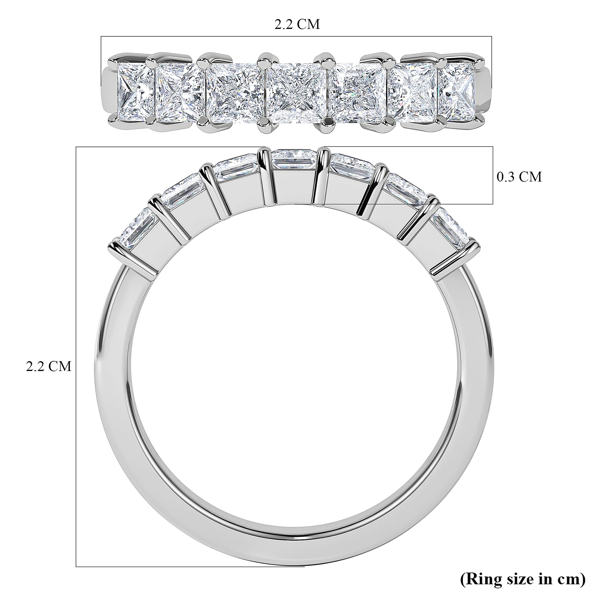 RHAPSODY 950 Platinum IGI Certified Natural Diamond (VS-E-F) Ring 1.02 Ct.