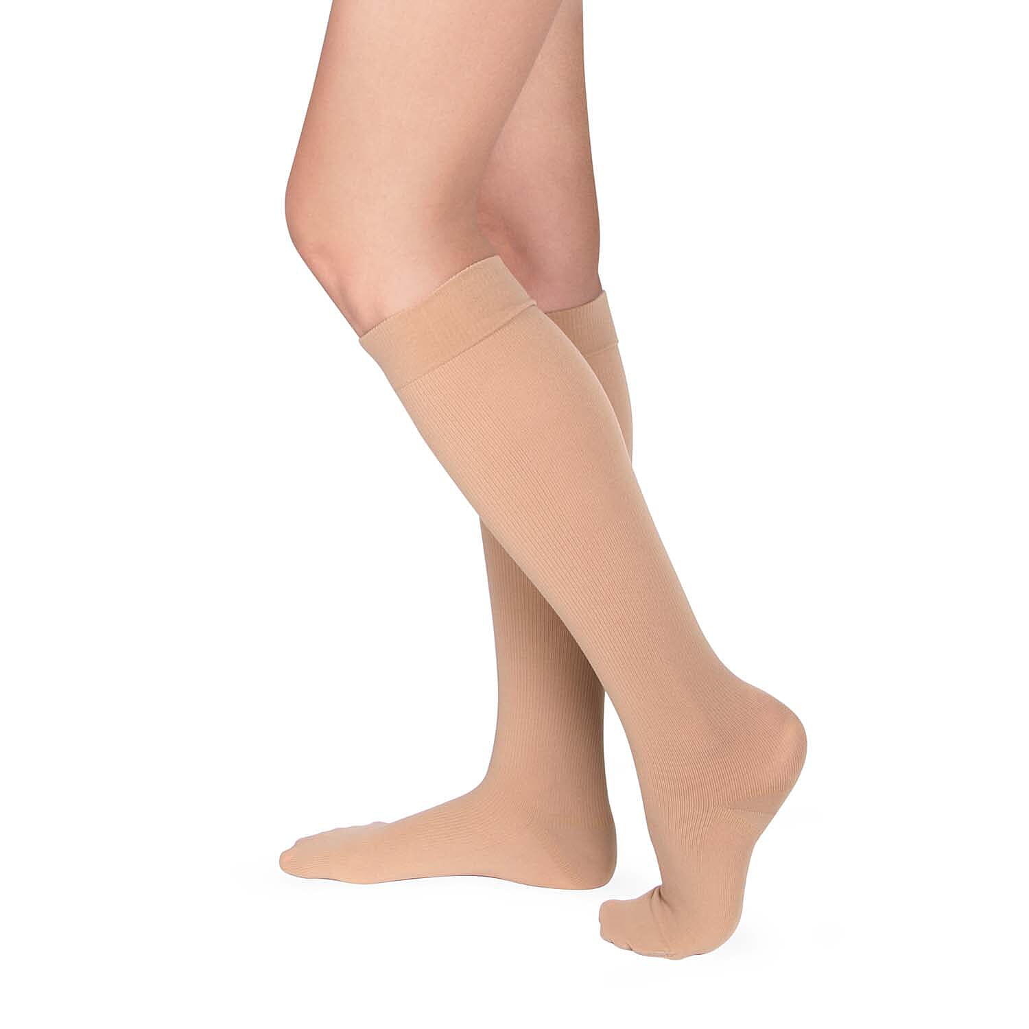 100% Cotton Aloe Vera Fresh Socks (Size 8-13) -Beige