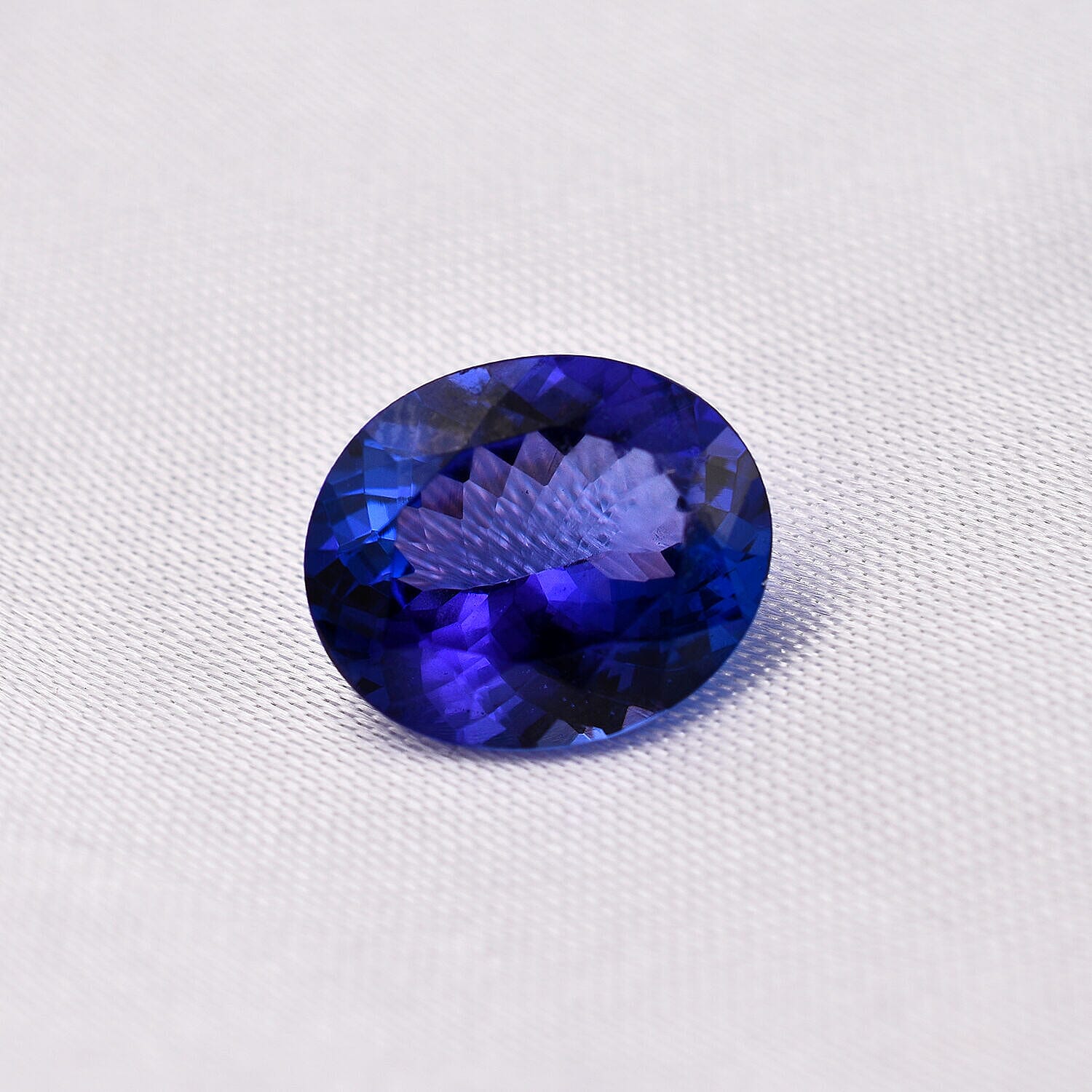 IGI Certified Tanzanite Faceted Oval  10.92x9.12 4A 3.500 Cts  (GT13465401)