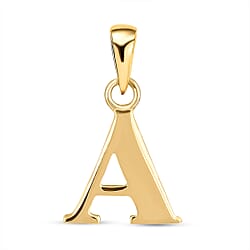 Supreme Finish Plain Initial A Pendant in 9K Yellow Gold