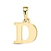 Plain Initial D Pendant in 9K Yellow Gold