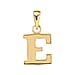 Plain Initial E Pendant in 9K Yellow Gold