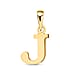 9K Yellow Gold Initial J Pendant