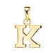 9K Yellow Gold Initial K Pendant