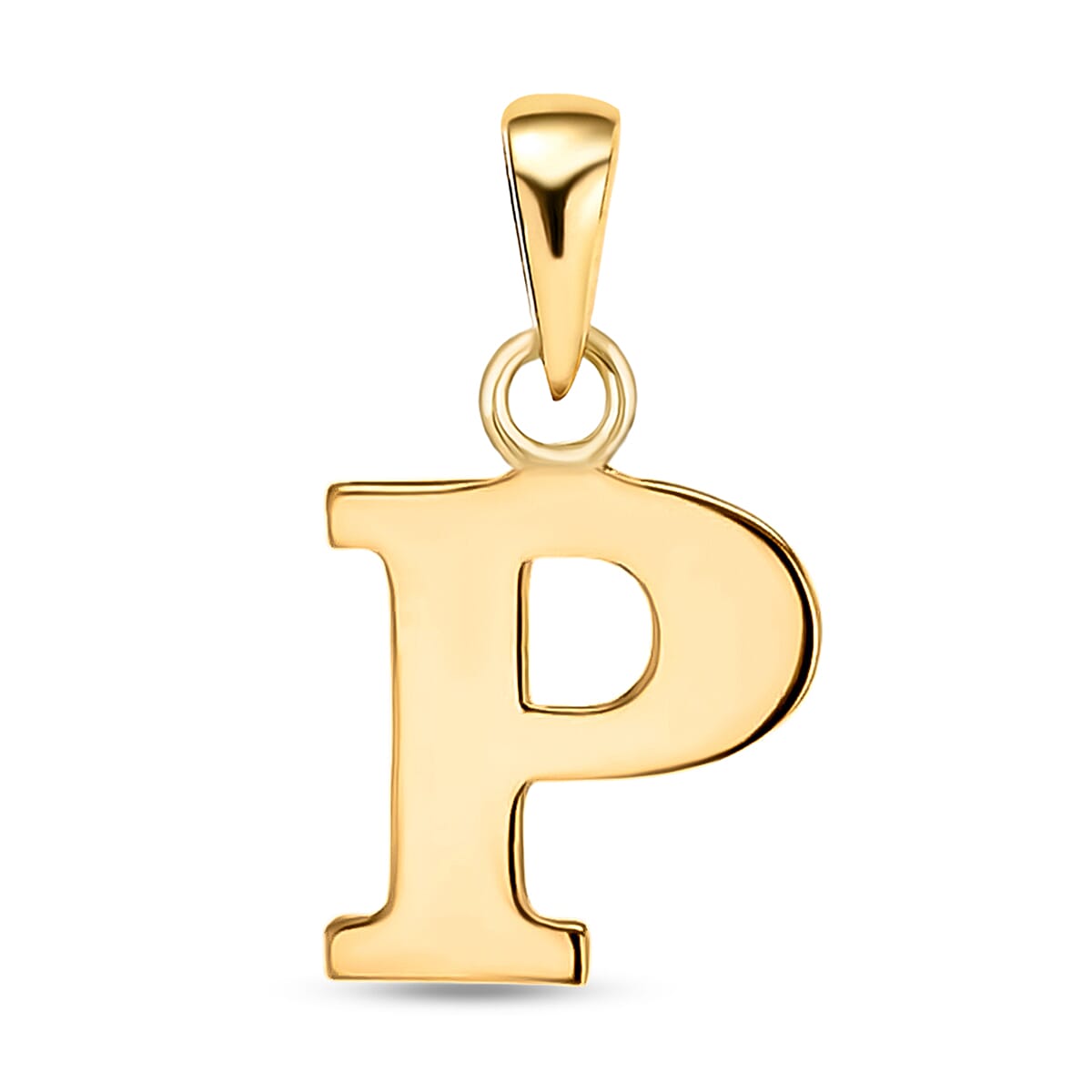 9K Yellow Gold Initial P Pendant