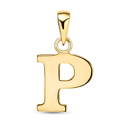 9K Yellow Gold Initial P Pendant