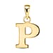 9K Yellow Gold Initial P Pendant