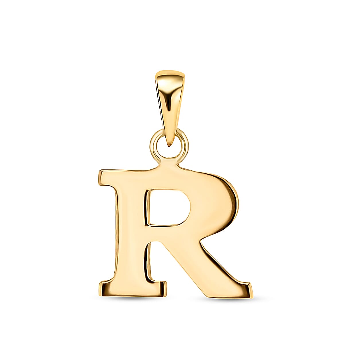 9K Yellow Gold Initial R Pendant