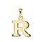9K Yellow Gold Initial R Pendant