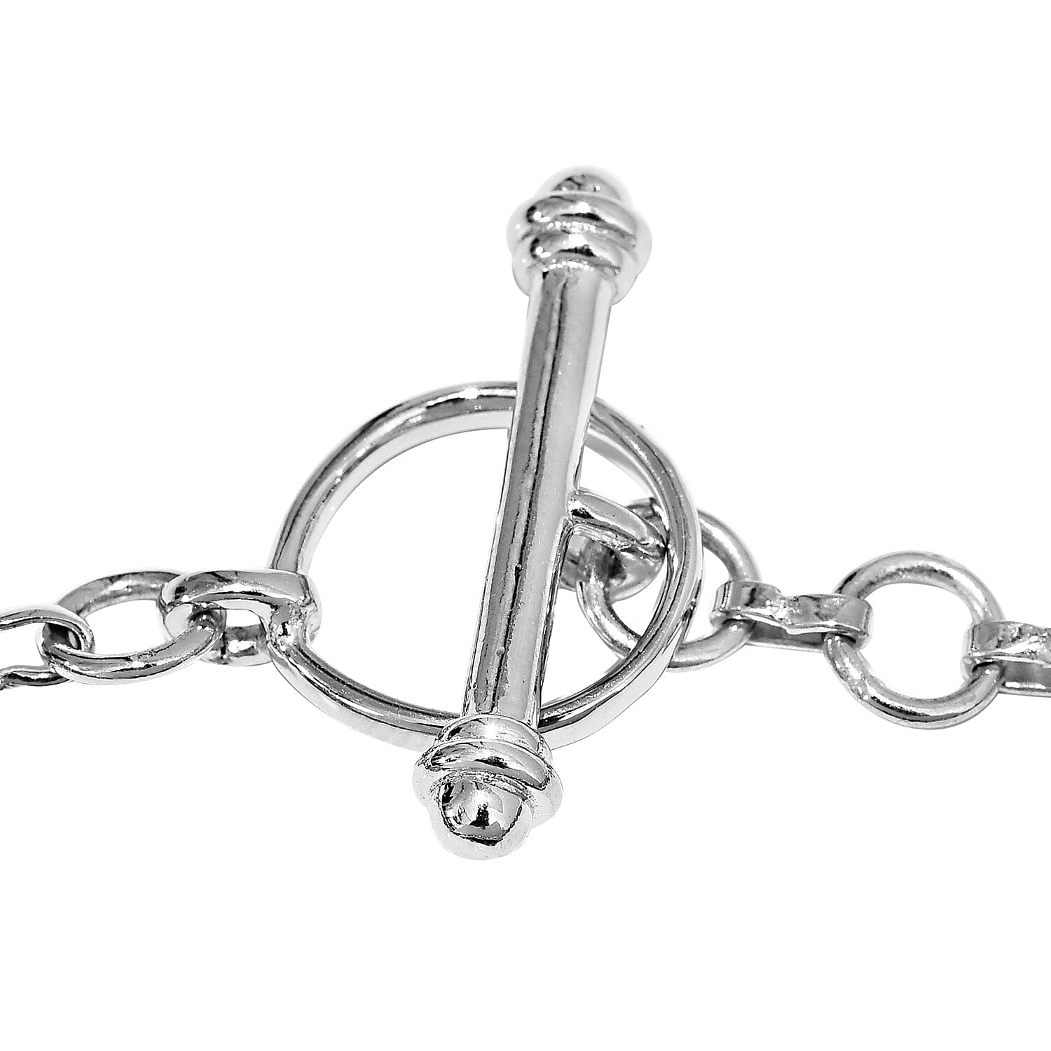 Red Jasper (Oct 30x15 mm), Red Agate Bracelet (Size 7.50) in Platinum Plated 37.00 Ct.