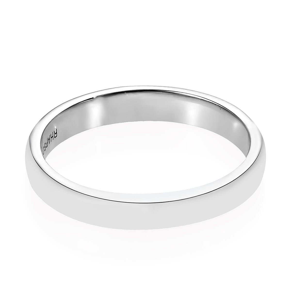 Designer Inspired-  950 Platinum Band Ring, Platinum wt 4.25 Gms