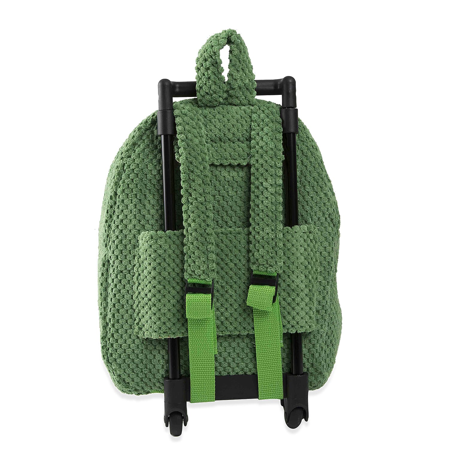 Plush Convertable Dinosaur Backpack with Trolley and Detachable Cuddly Toy (12 Inches) - Dinosaur