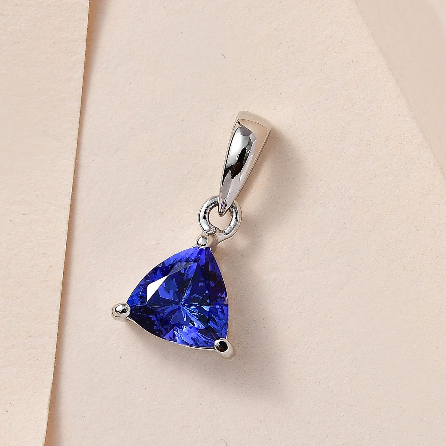 RHAPSODY 950 Platinum AAAA Tanzanite (Trl) Solitaire Pendant 1.25 Ct.