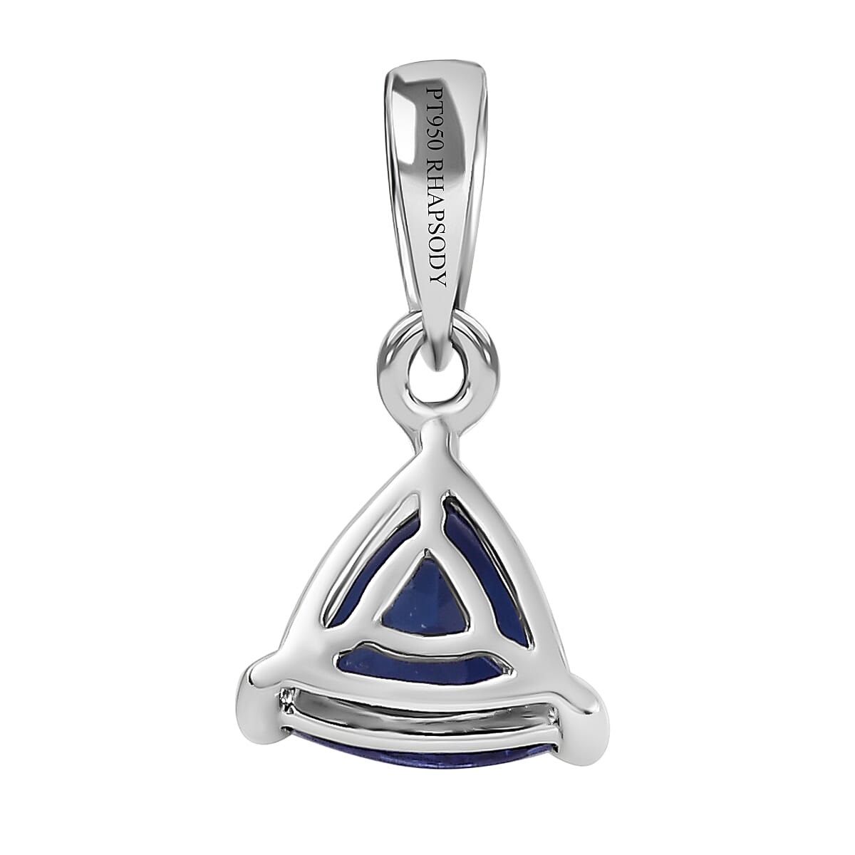 RHAPSODY 950 Platinum AAAA Tanzanite (Trl) Solitaire Pendant 1.25 Ct.