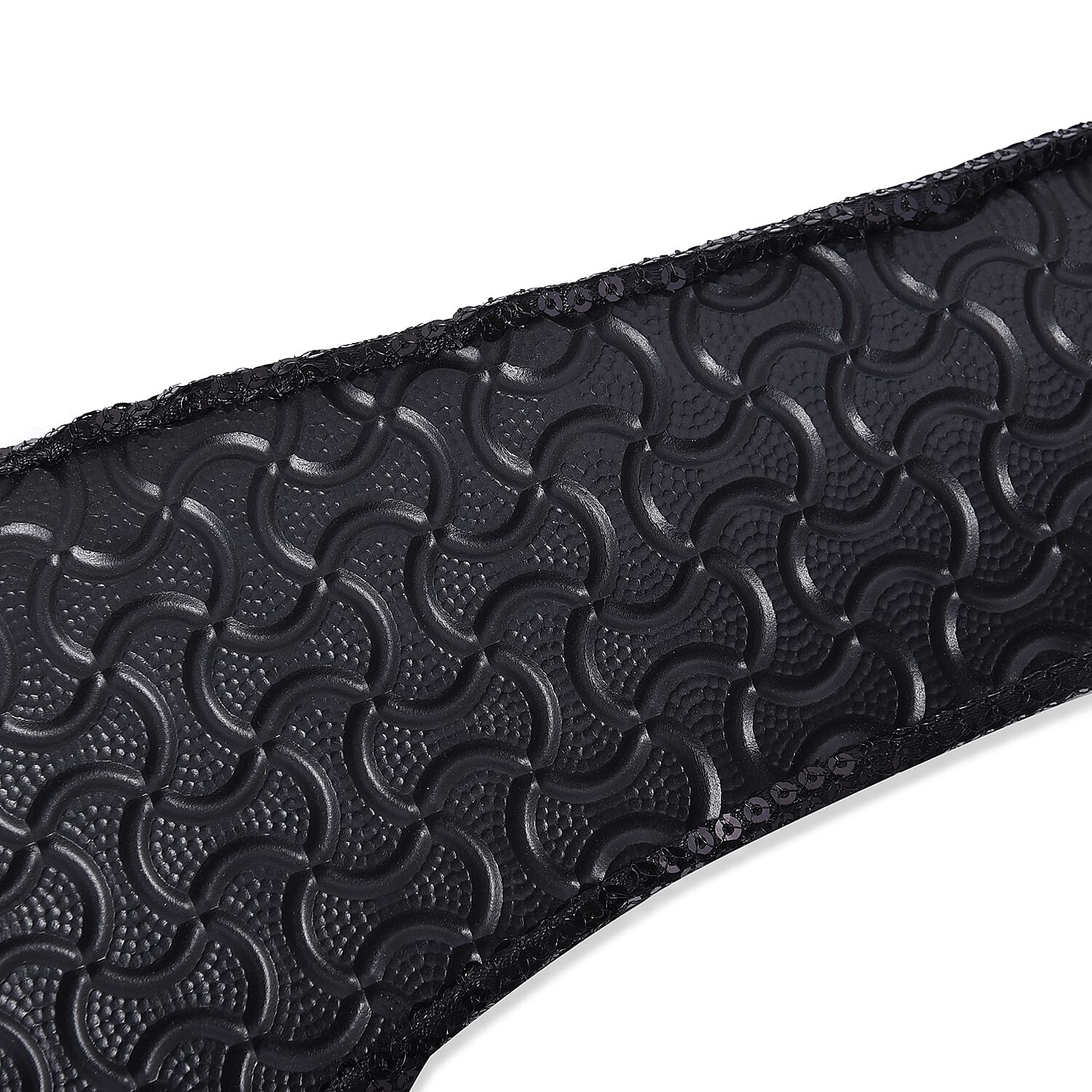 Set of 2 - Foldable Flat Ballet Shoe Each with Zipper Storage Pouch (UK 3-4) - Black and Metallic Silver