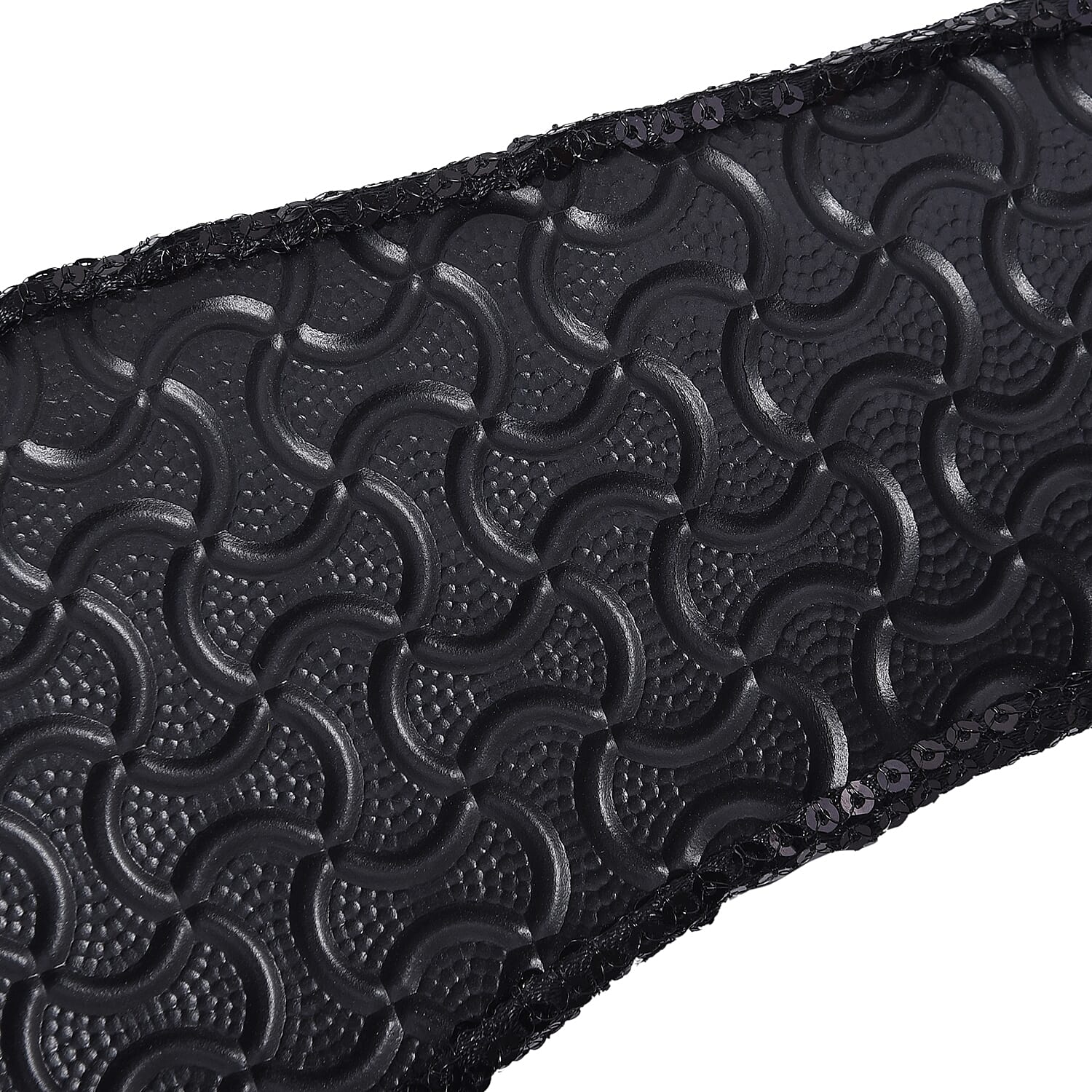 Set of 2 - Foldable Flat Ballet Shoe Each with Zipper Storage Pouch (UK 3-4) - Black and Metallic Rose Gold