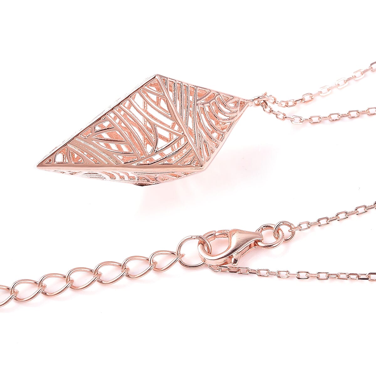Isabella Liu - Sea Rhyme Collection - Rose Gold Overlay Sterling Silver Necklace (Size 20 with 4 inch Extender)