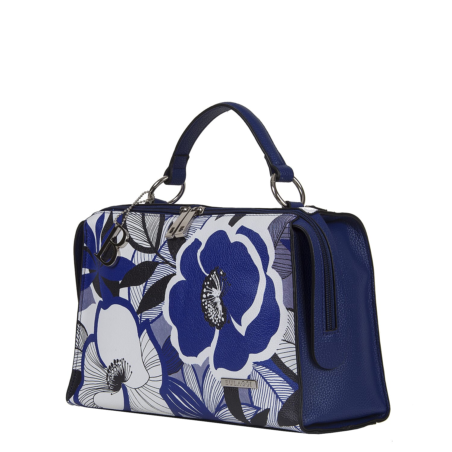 Bulaggi Collection - Avery - Cobalt Blue Shoulder Bag with Adjustable and Removable Strap (30x22x08 cm) - Blue