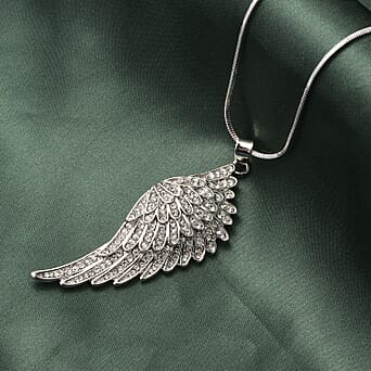 https://tjcuk.sirv.com/Products/34/9/3499747/White-Austrian-Crystal-Angel-Wing-Pendant-with-Chain-29-with-2.5-inch-_3499747_1.jpg?w=342&h=342