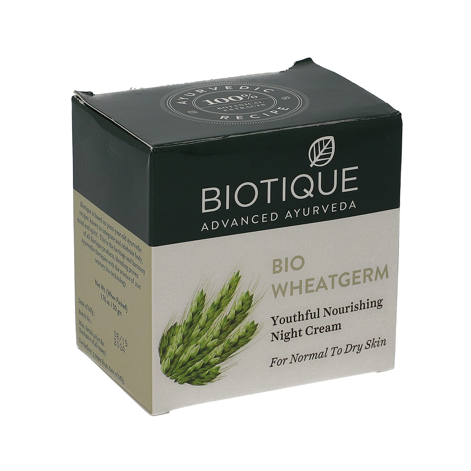 Biotique- Bio Wheatgerm Youthful Nourishing Night Cream - 50g