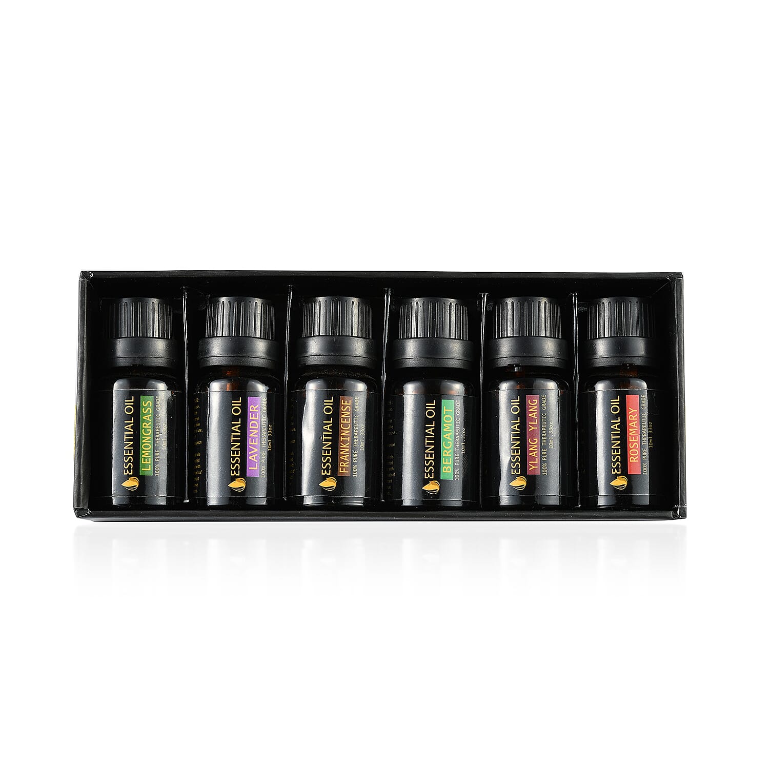 Set of 6 -  Fragrance Oils (Bergamot, Frankincense, Lavender, Ylang Ylang, Lemongrass, Rosemary)
