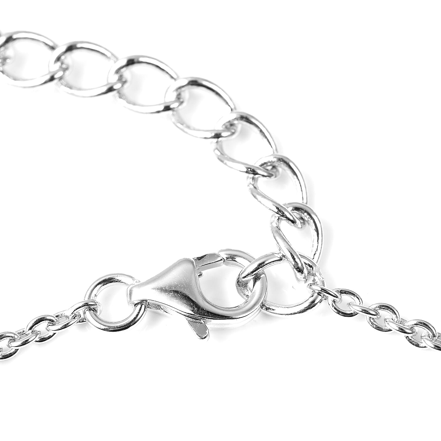 LucyQ Rhodium Overlay Sterling Silver Dripping Necklace (Size 16 with 4 inch Extender), Silver wt 14.39 Gms