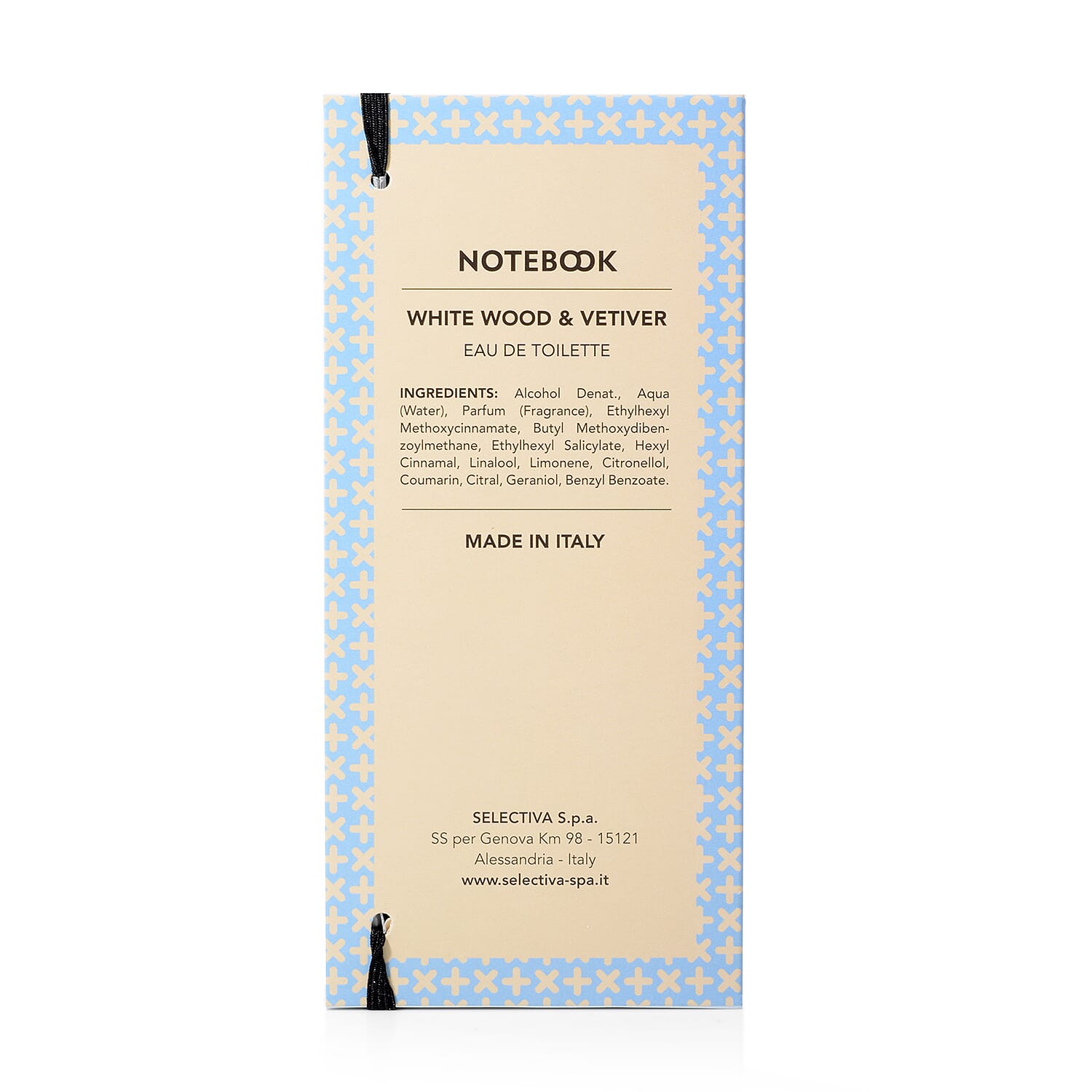 Notebook Fragrances: White Wood & Vetiver Eau De Toilette - 100ml
