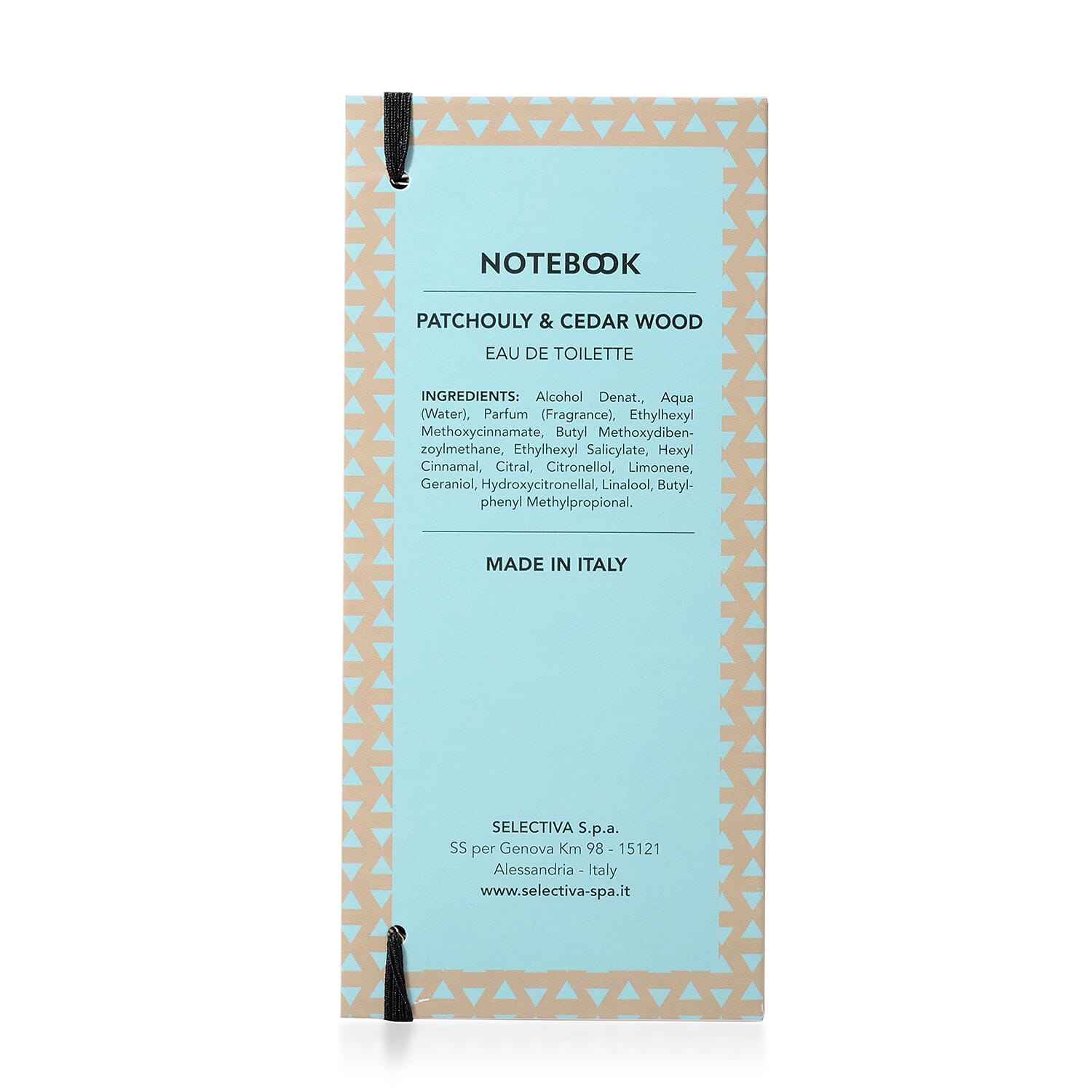 Notebook Fragrances: Patchouli & Cedarwood Eau De Toilette - 100ml