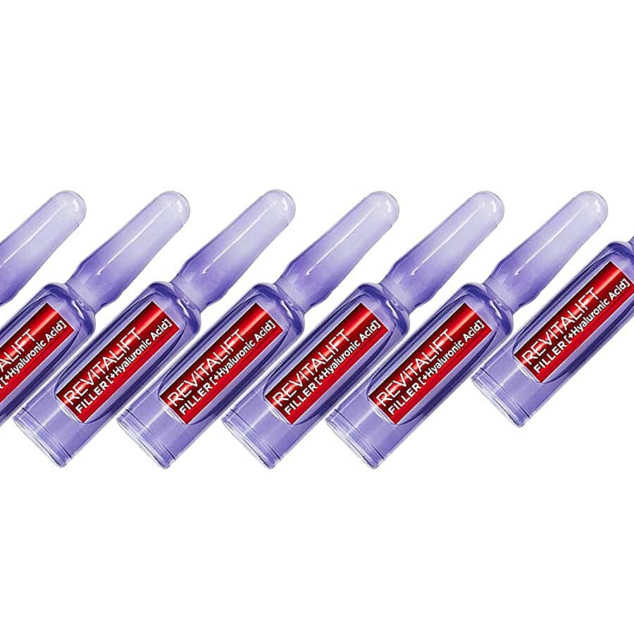 Loreal: 7 Day Cure Replumping Ampoules (Pure Hyaluronic Acid +Vitamin B5 - 7x1.3ML