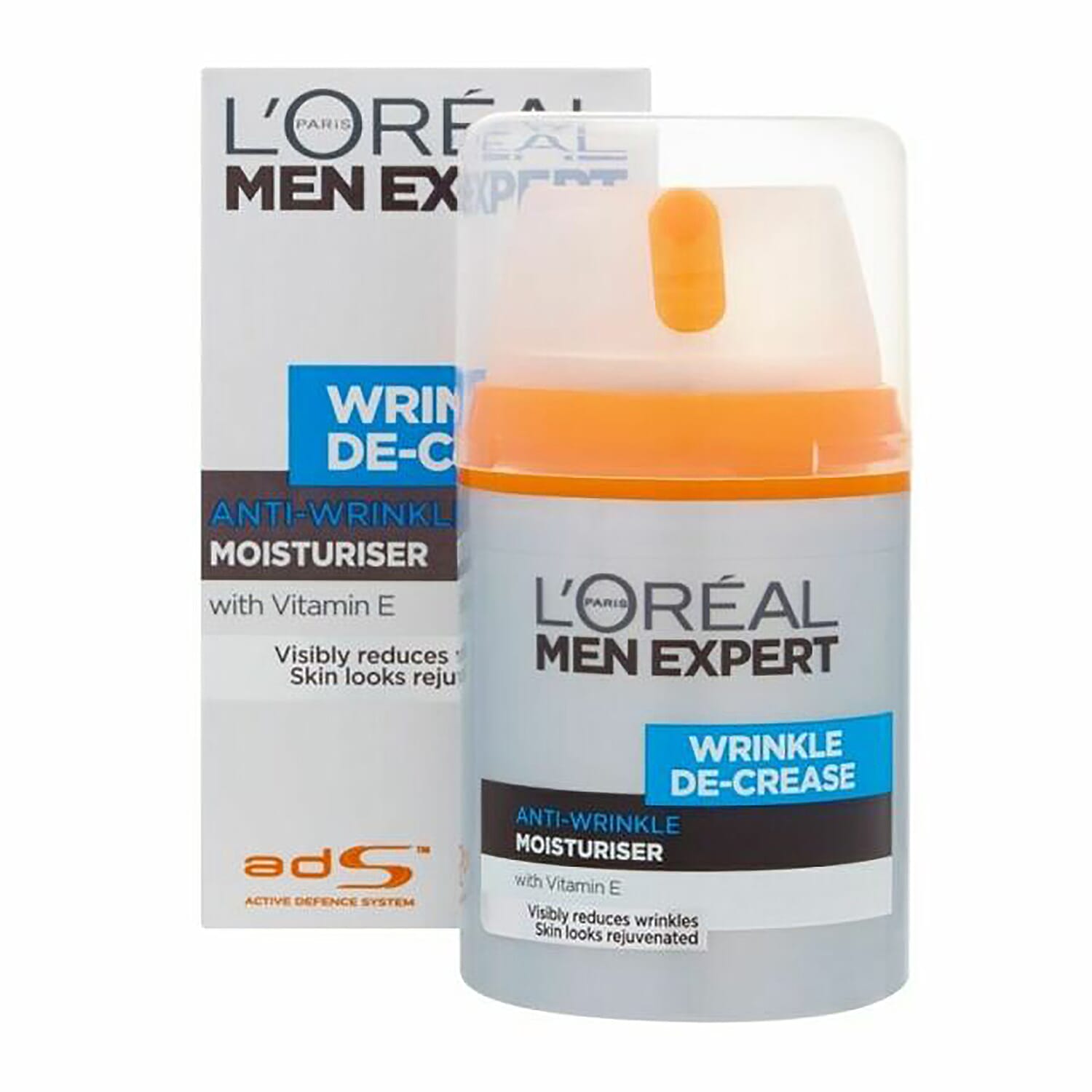 Loreal: Men Expert Wrinkle De-Crease, Anti- Wrinkle Moisturiser - 50ML