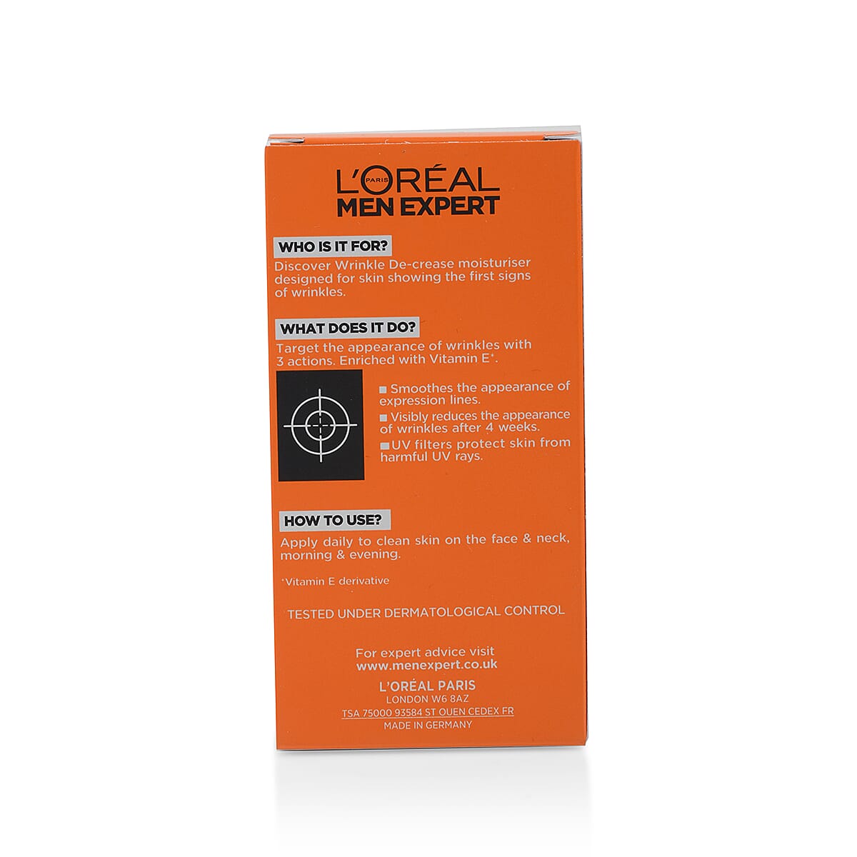 Loreal: Men Expert Wrinkle De-Crease, Anti- Wrinkle Moisturiser - 50ML