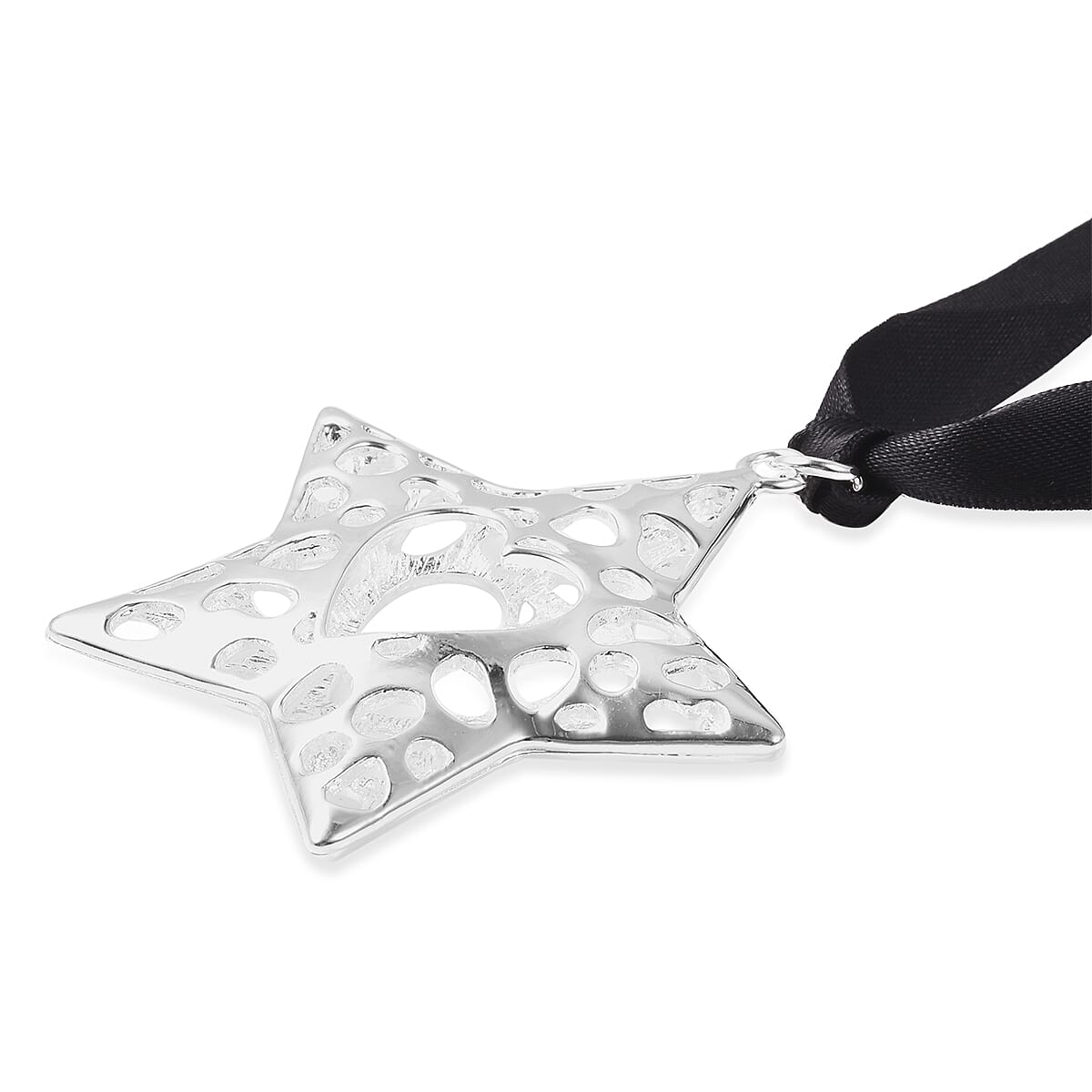 RACHEL GALLEY Star Heart Charm in Silver Tone