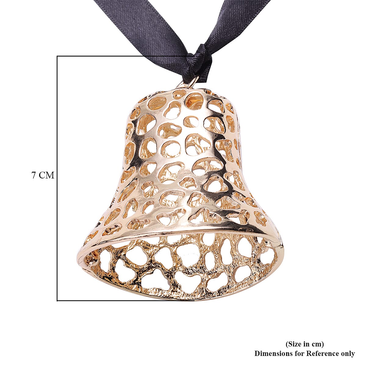 RACHEL GALLEY Bell Charm in Yellow Gold Tone