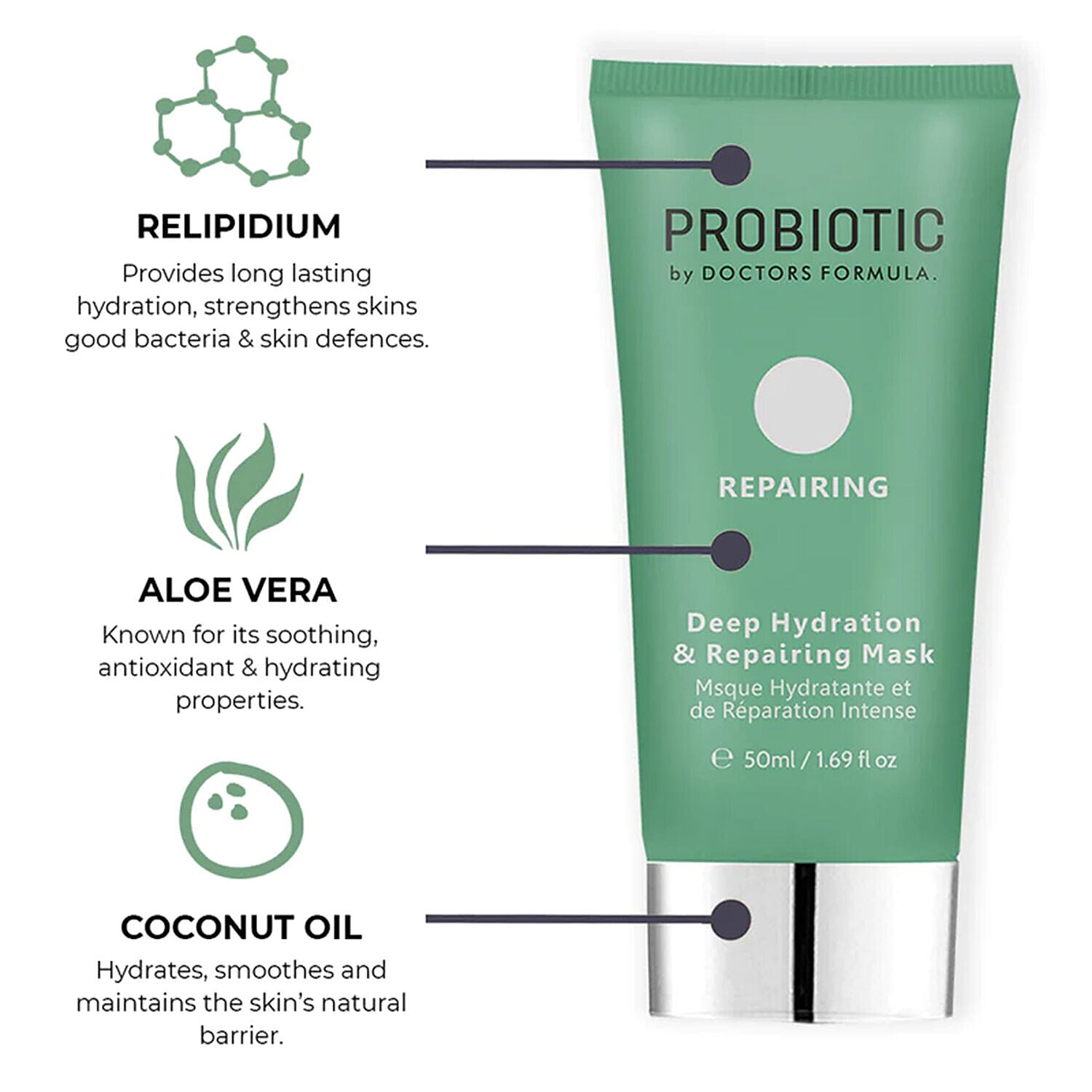 Doctors Formula: Probiotics Repairing - Deep Hydration & Repairing Mask - 50ml