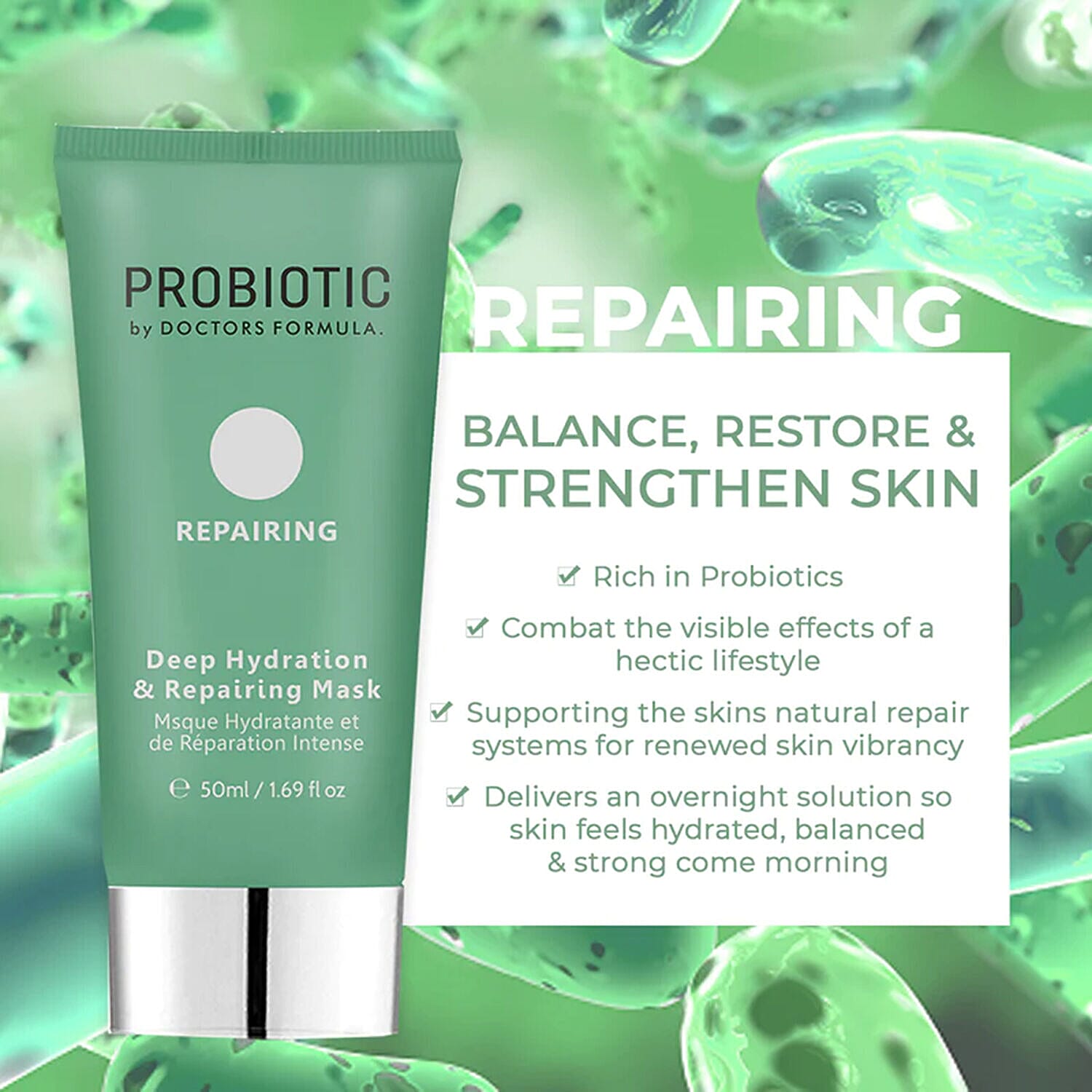 Doctors Formula: Probiotics Repairing - Deep Hydration & Repairing Mask - 50ml