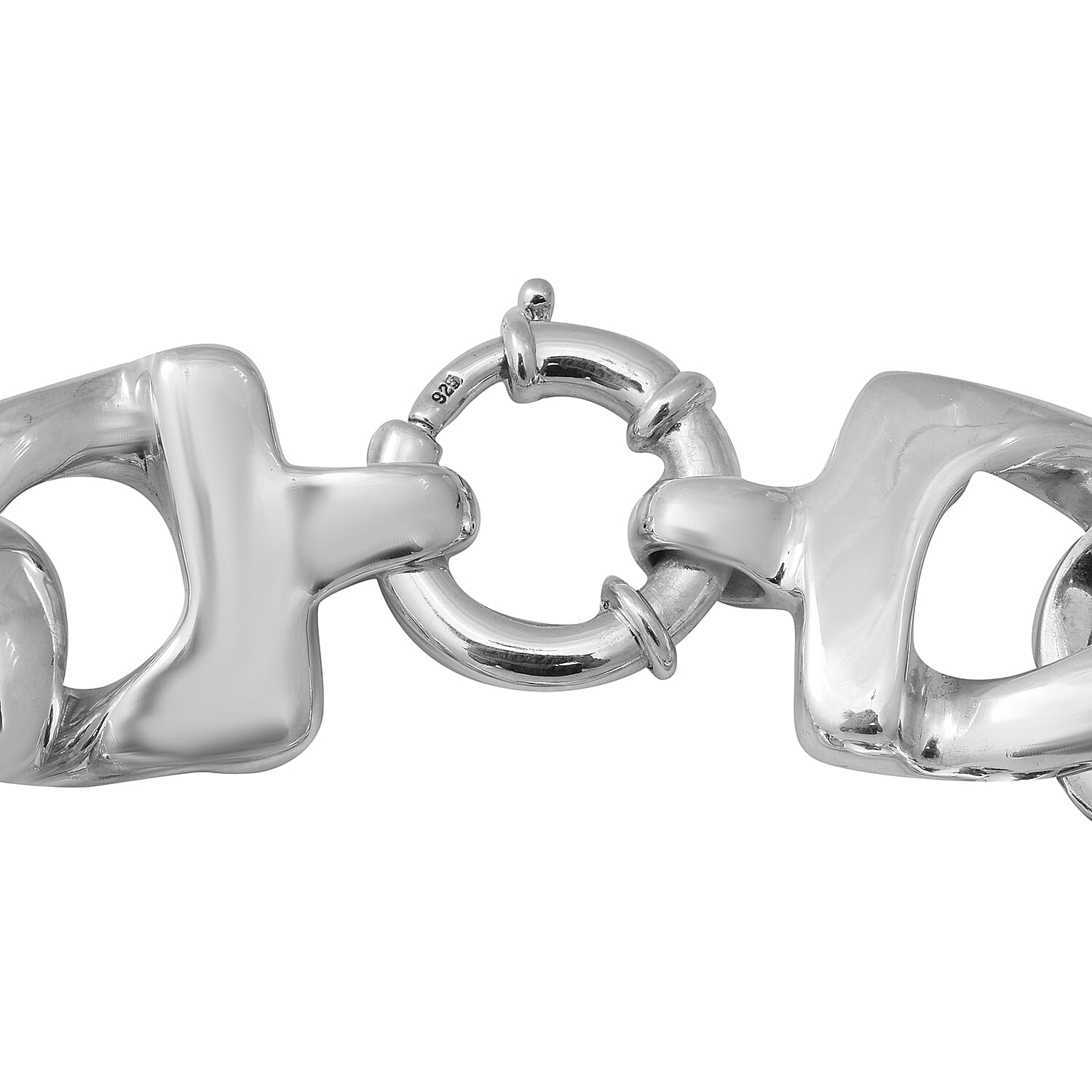 Sterling Silver Curb Link Bracelet (Size 8), Silver wt 39.30 Gms