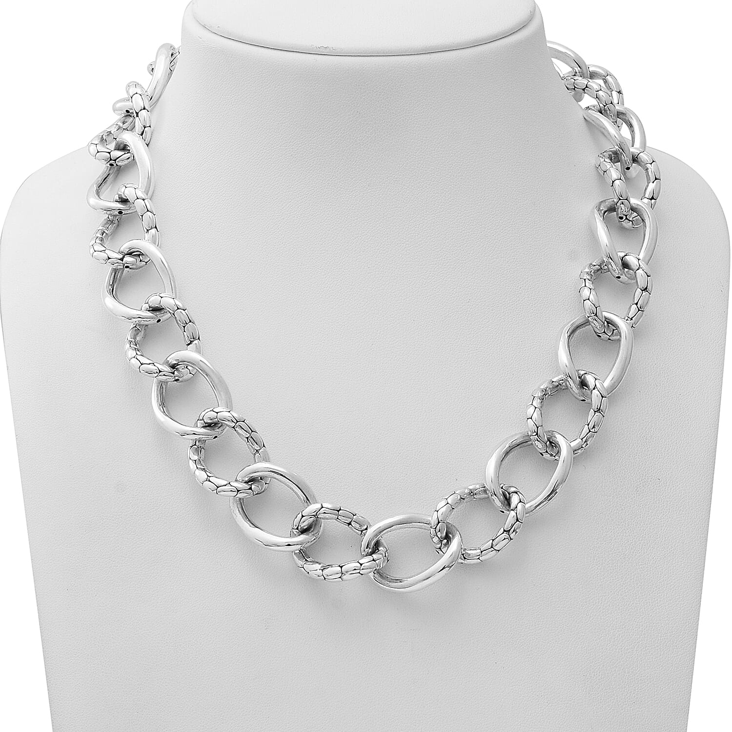 Sterling Silver Necklace (Size 20), Silver wt 58.00 Gms