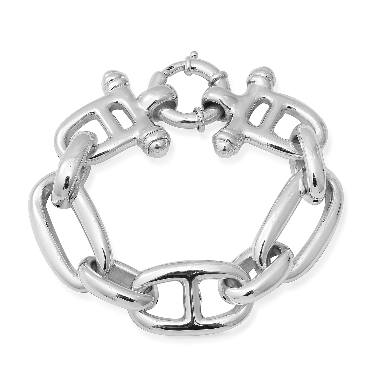 Sterling Silver Bracelet (Size 8), Silver wt 23.61 Gms