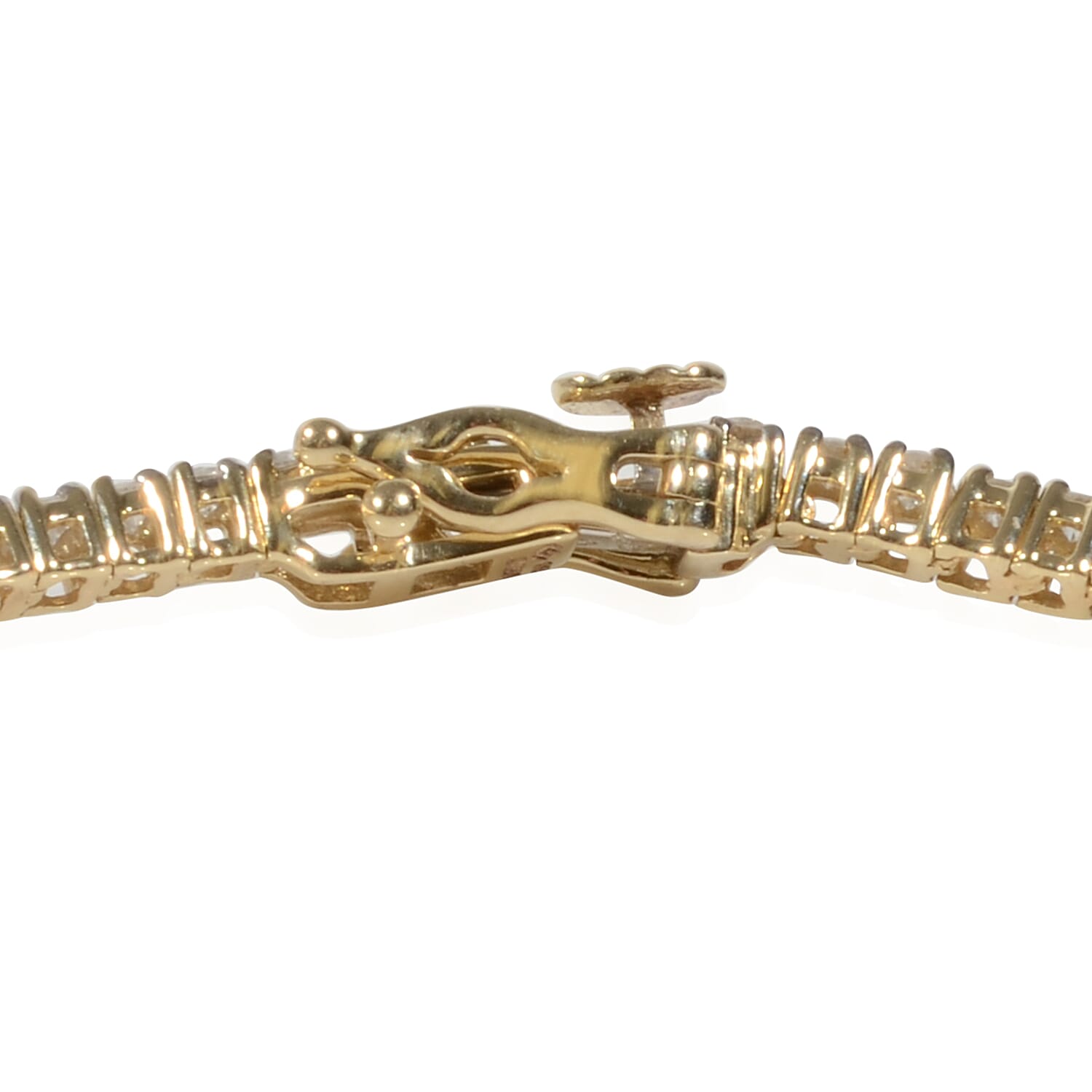 14K Yellow Gold EGL Certified Diamond (Rnd) (I1-I2/G-H) Tennis Bracelet (Size 7.25) 2.07 Ct, Gold wt 6.80 Gms