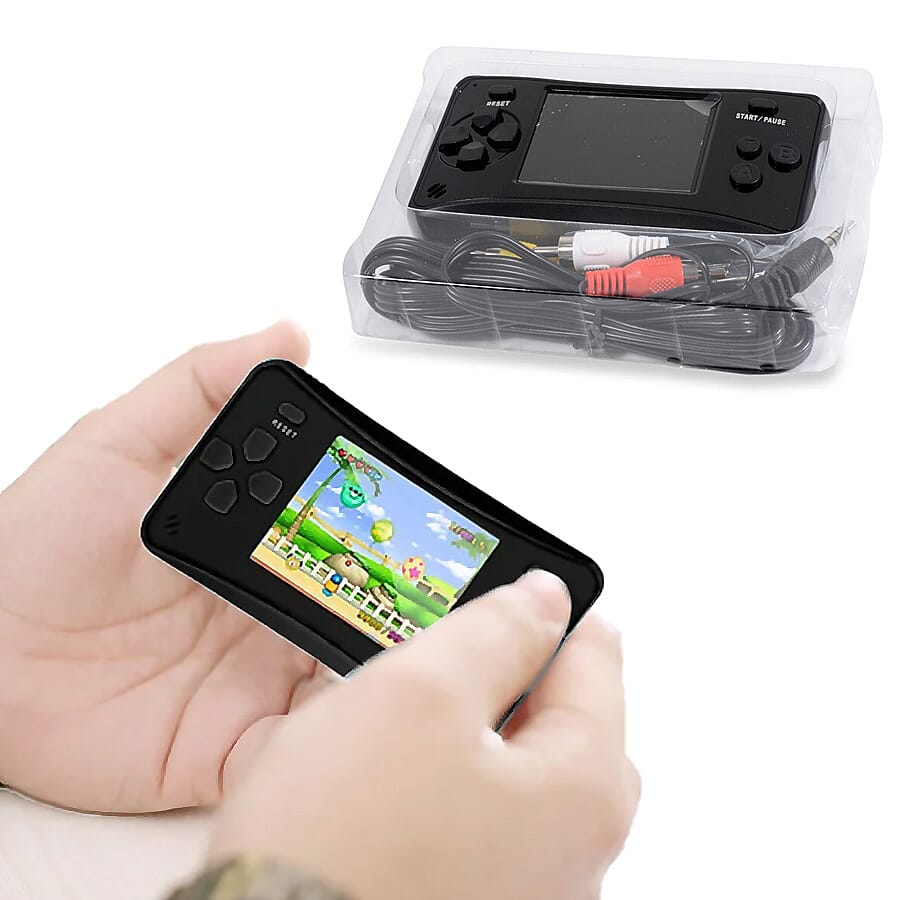 AQUARIUS Handheld Electronic Arcade Retro 220 Classic Games - Black