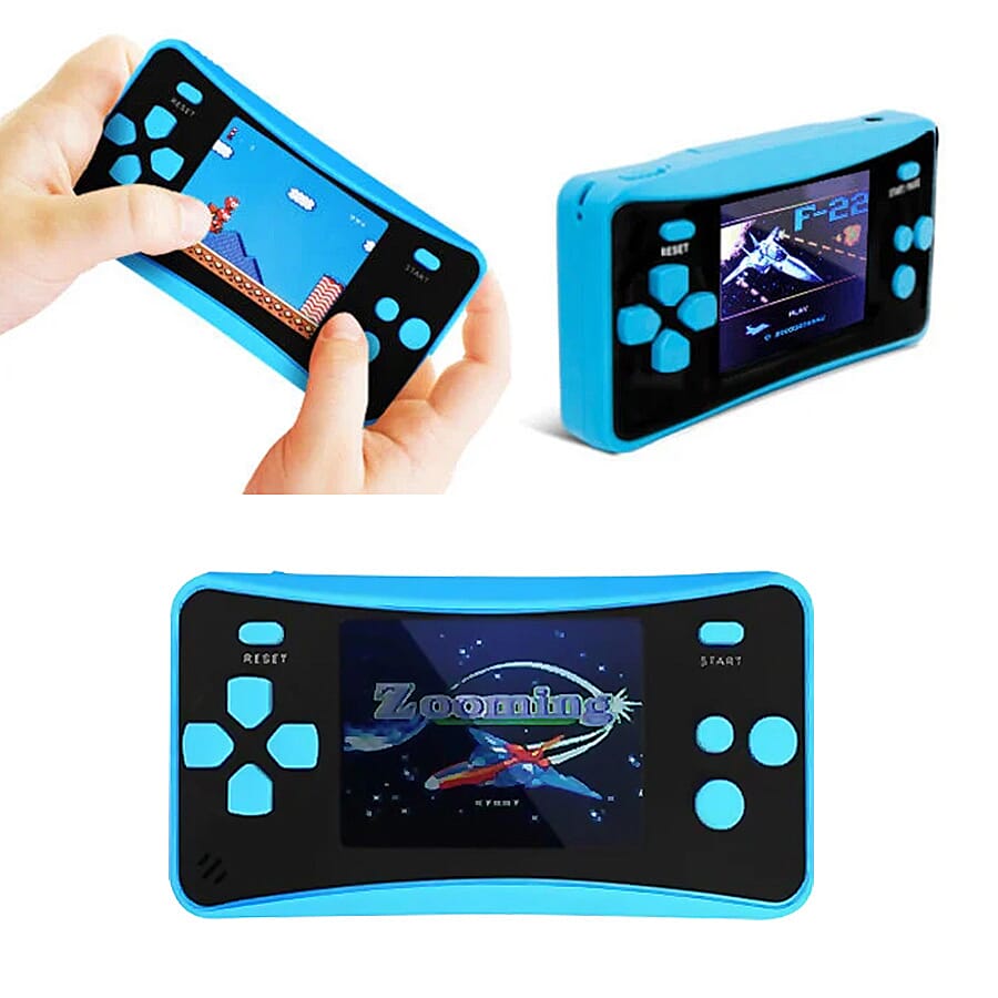 AQUARIUS Handheld Electronic Arcade Retro 220 Classic Games - Blue
