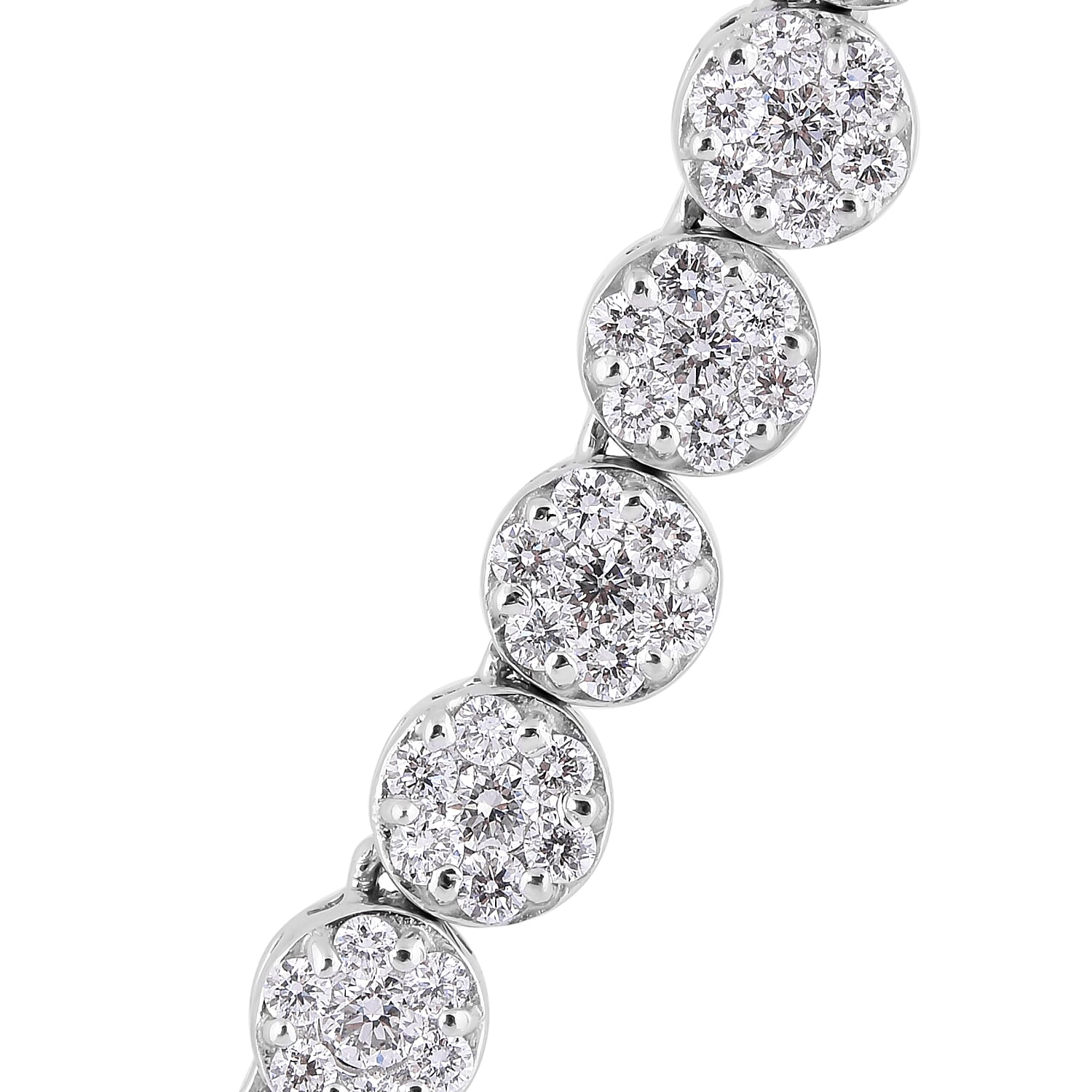 RHAPSODY 950 Platinum Diamond IGI Certified (Rnd) (VS/E-F) Necklace (Size 15 with 3 inch Extender) 5.000 Ct., Platinum wt. 34.00 Gms